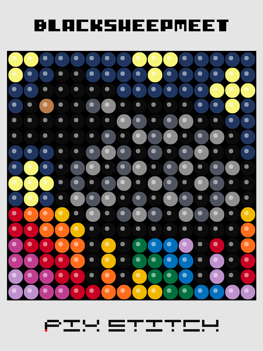 Blacksheepmeet Pixel Art product image (1)