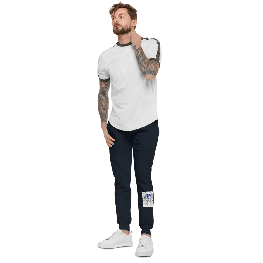 Winged Rose Unisex Fleece Joggers product image (5)