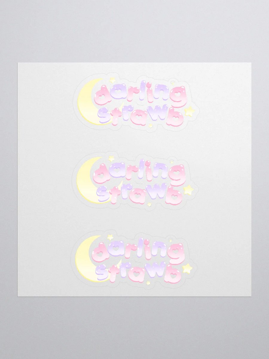 strawb logo kiss cut stickers product image (1)