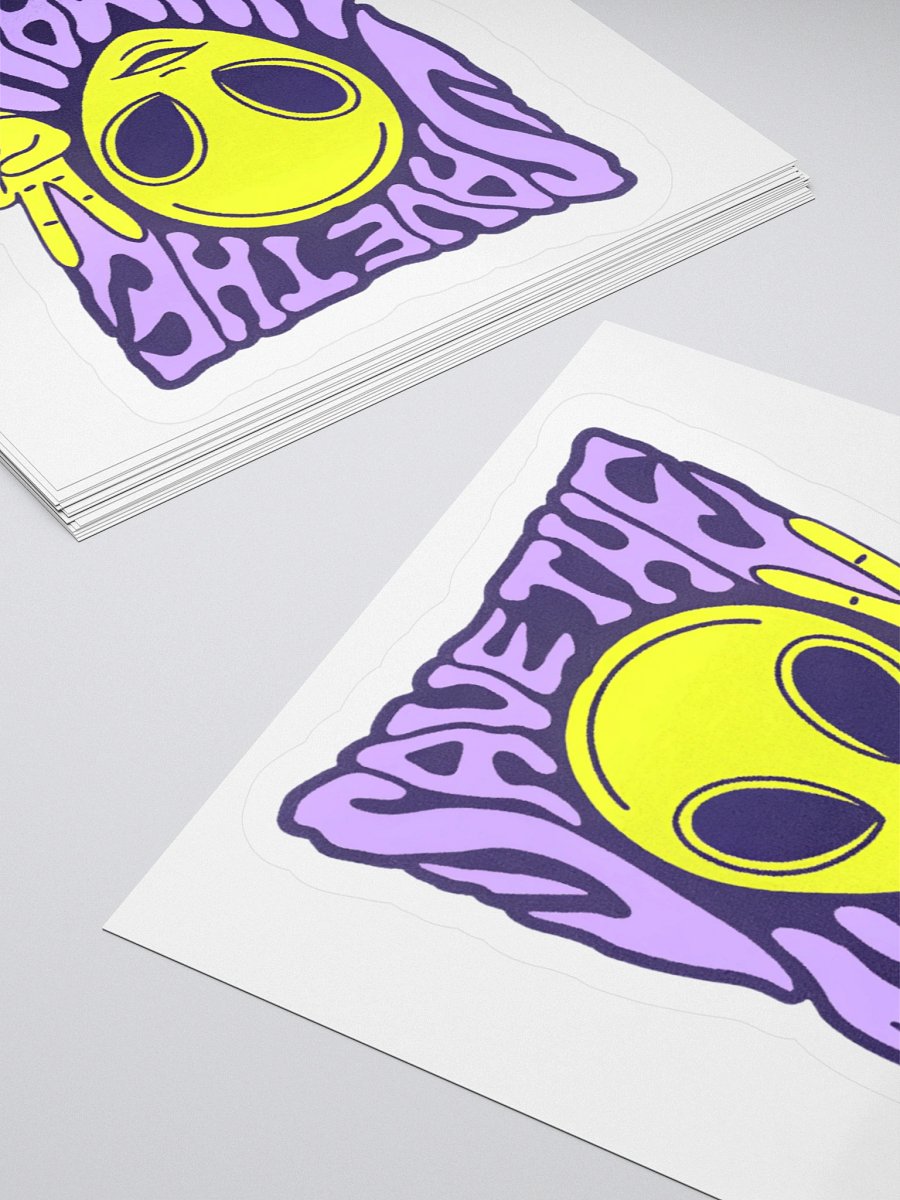 Peaceful Alien Kiss Cut Sticker product image (11)