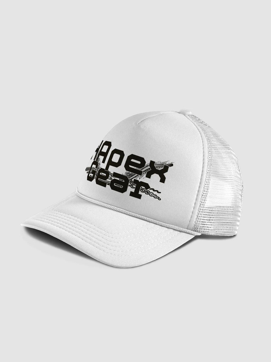 Foam Trucker Hat - Black HApex Gear White Logo product image (4)