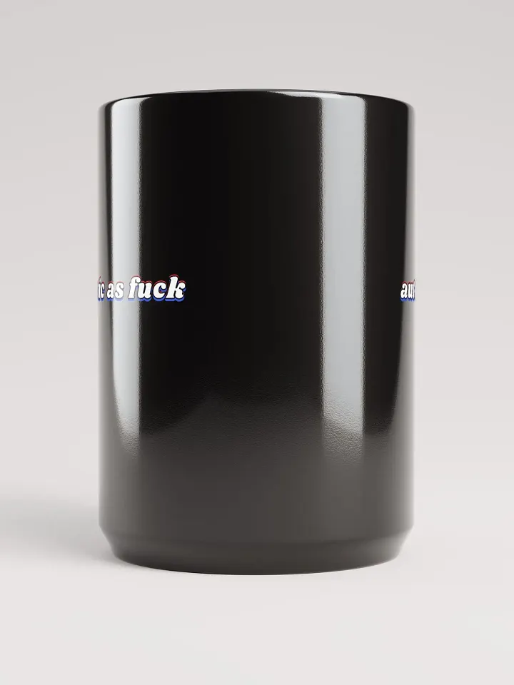 AUTISTIC AS F*CK black glossy mug product image (2)