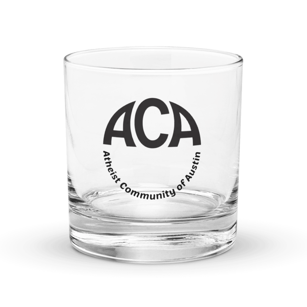 The Atheist Community of Austin Rocks Glass product image (1)