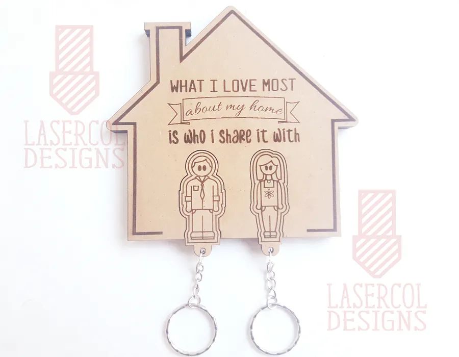Wall Key Holder - Laser Cut Files product image (3)