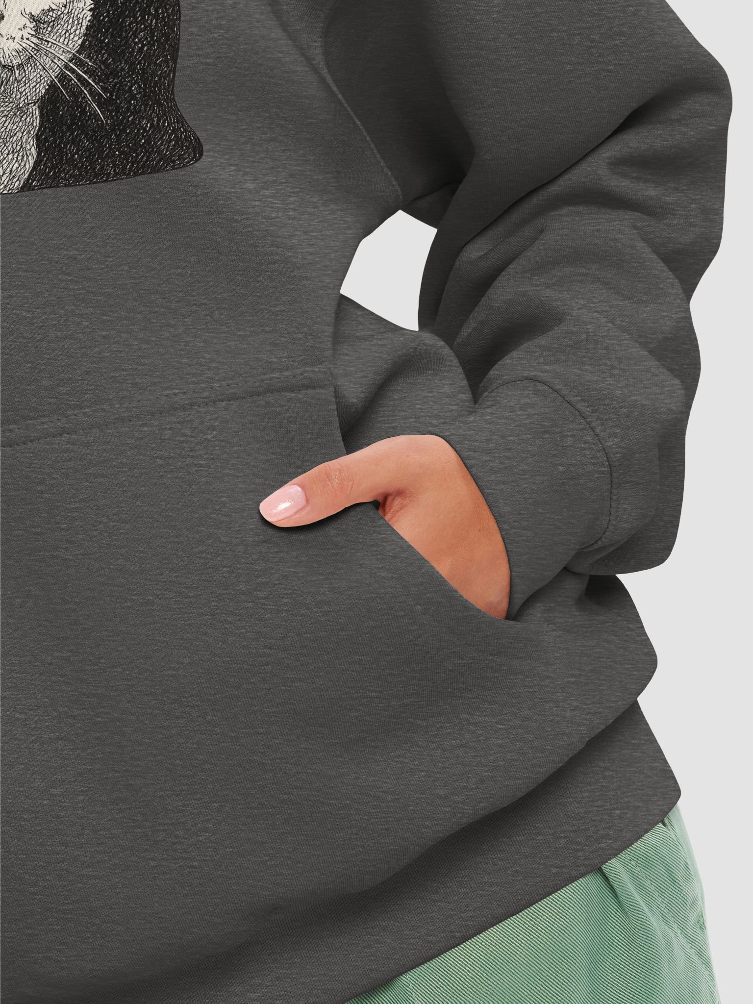 Feline Sketch Premium Hoodie product image (8)