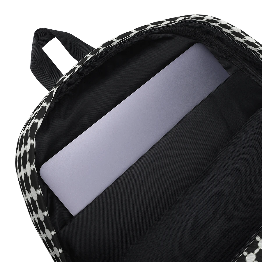 Abstract Black and White Chain Back Pack product image (8)