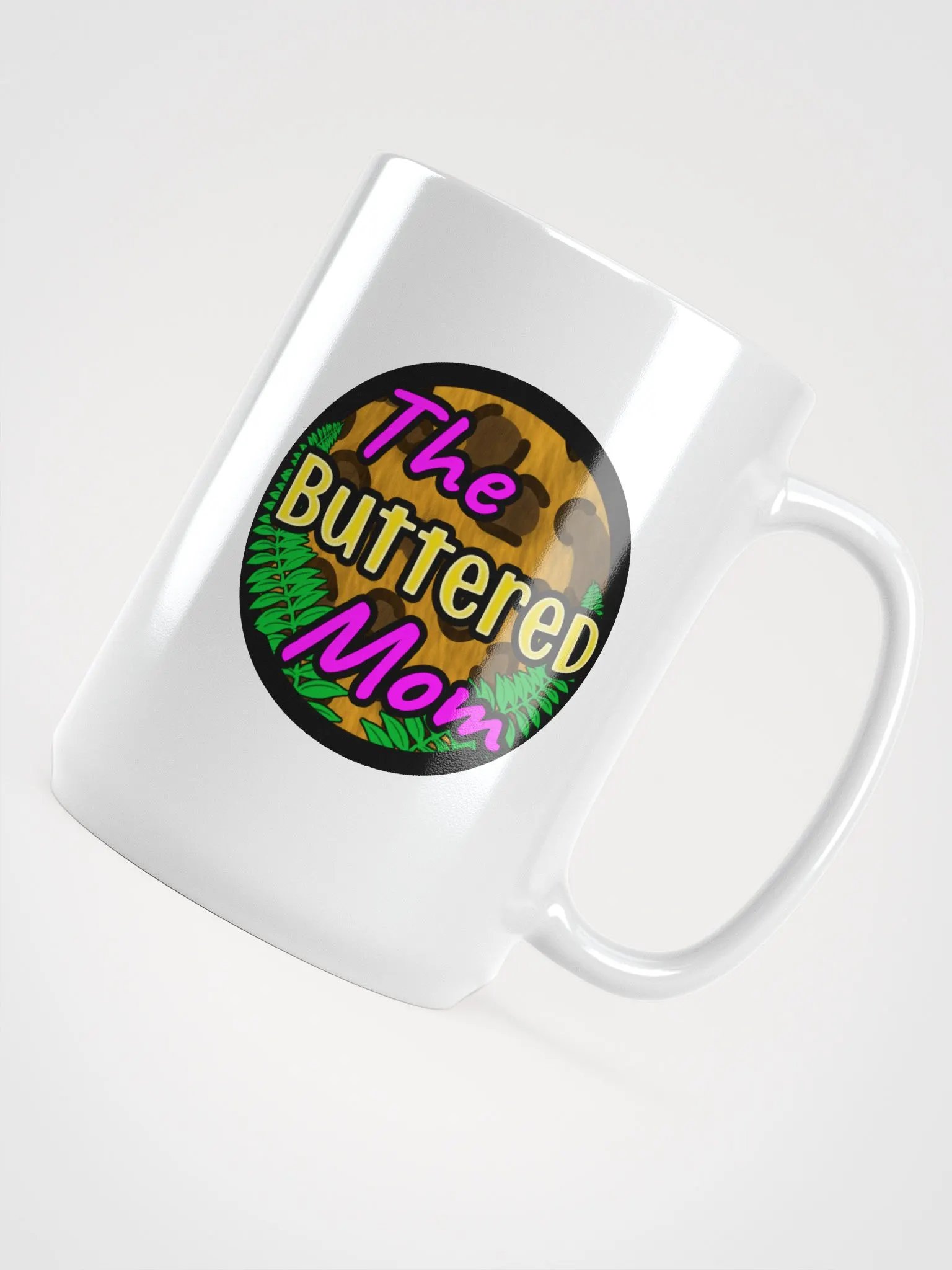 Buttered Mom Glassy Mug, White product image (4)