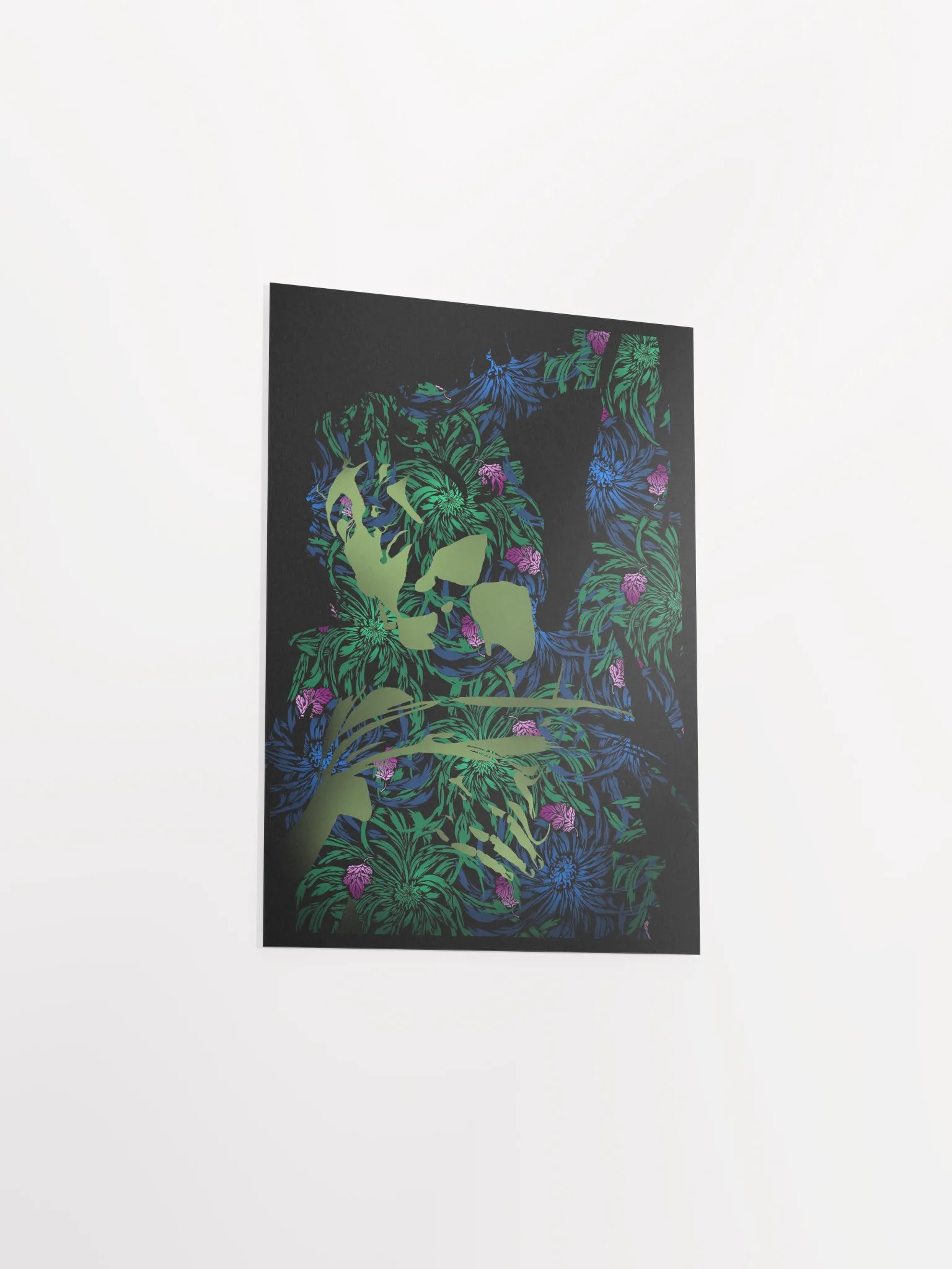 Green Michelangelo on Chrysanthemums - Print product image (4)