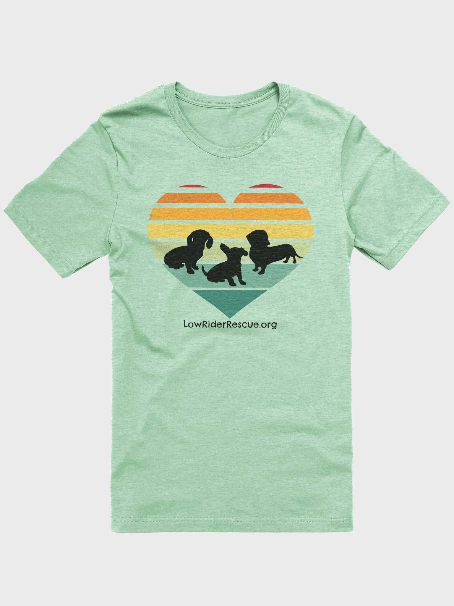 Double Doxies and a Chiweenie Sunset Heart Soft T product image (4)