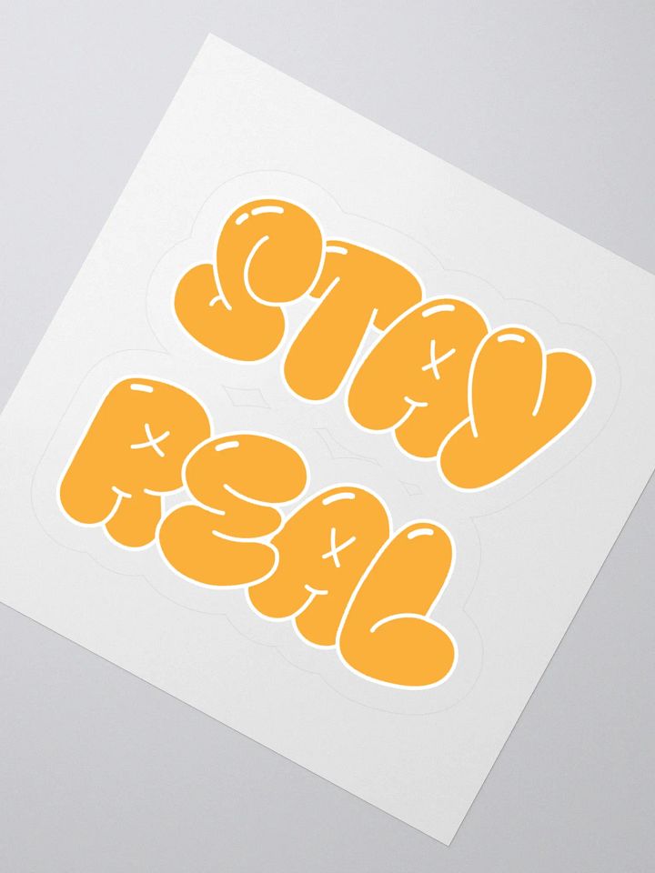 PLAYFULLY BOLD: STAY REAL Kiss Cut Stickers product image (4)
