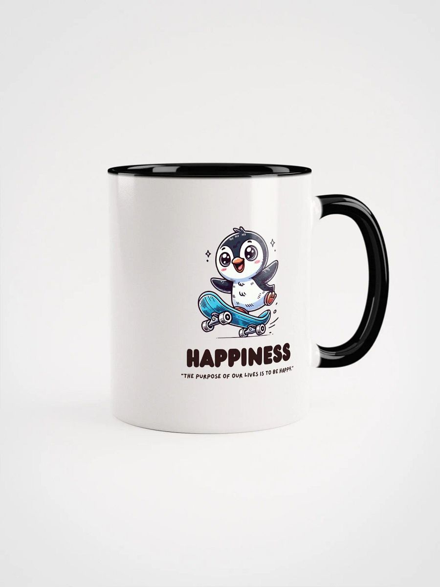 Happiness Penguin Skateboarding Mug product image (5)