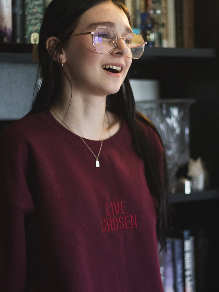 Live Chosen Sweatshirt, Maroon product image (1)