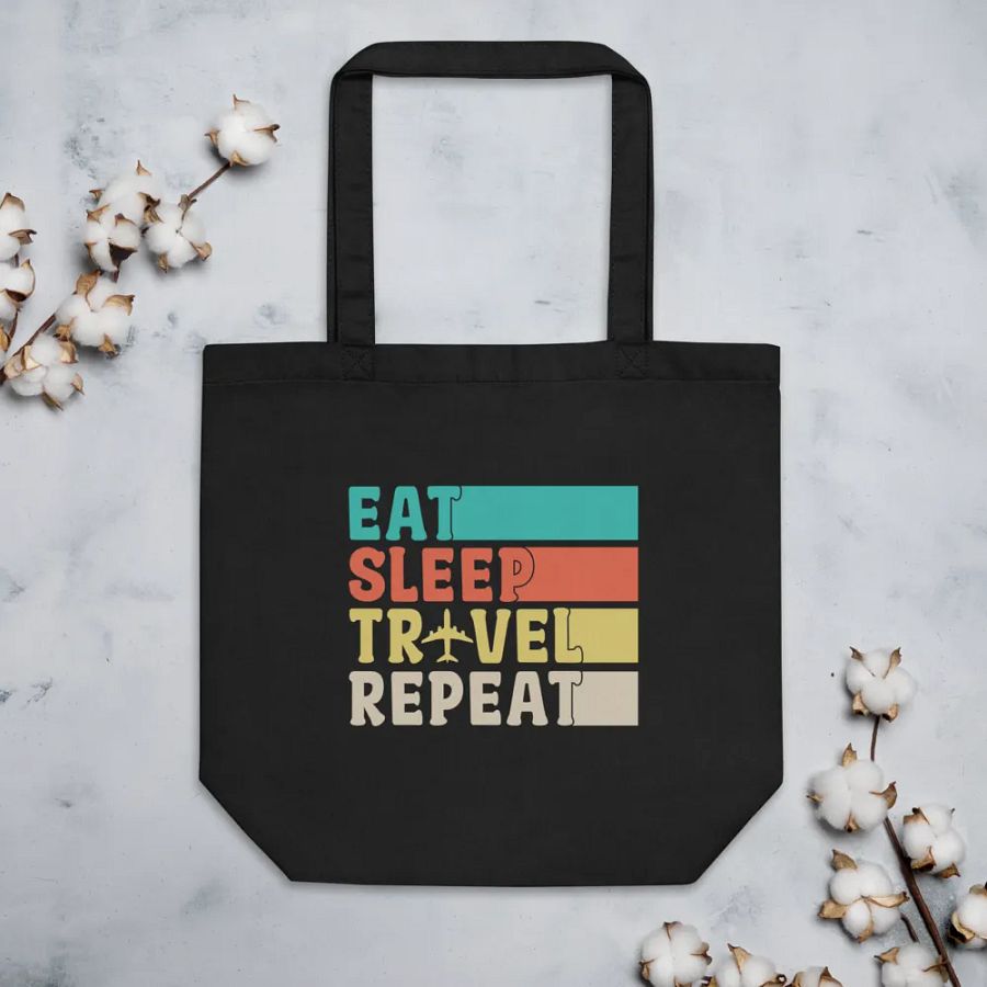 Tote Bag: Eat, Sleep, Travel, Repeat product image (4)