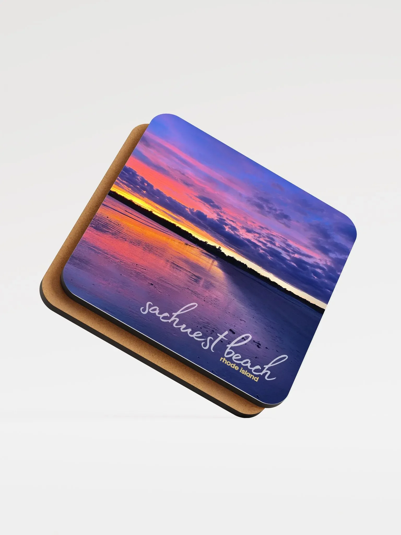 The Ocean State Series: Sachuest Sunset Coaster product image (1)