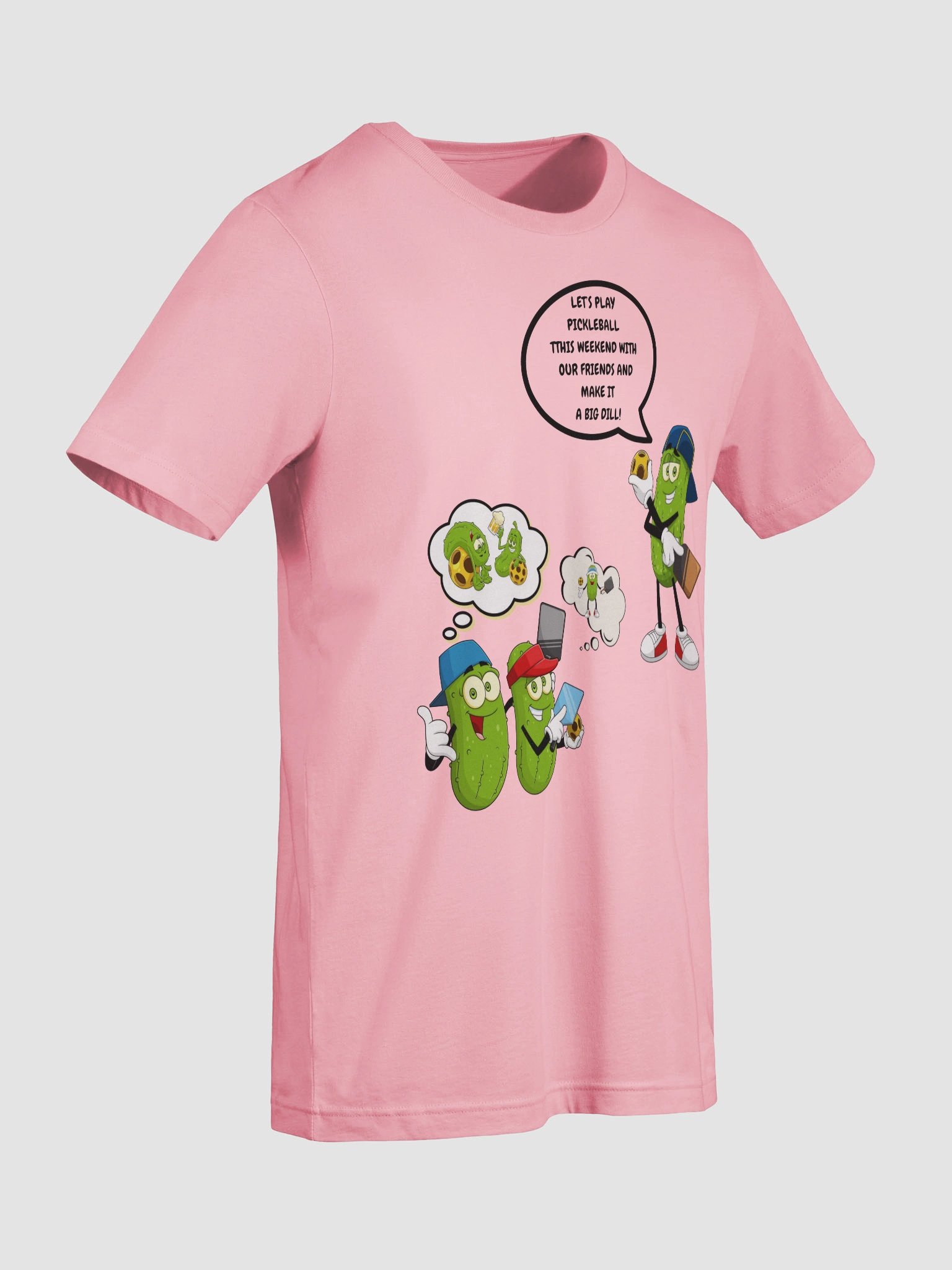 Pickleball Make It A Big Dill Bella Supersoft Unisex T-Shirt product image (9)