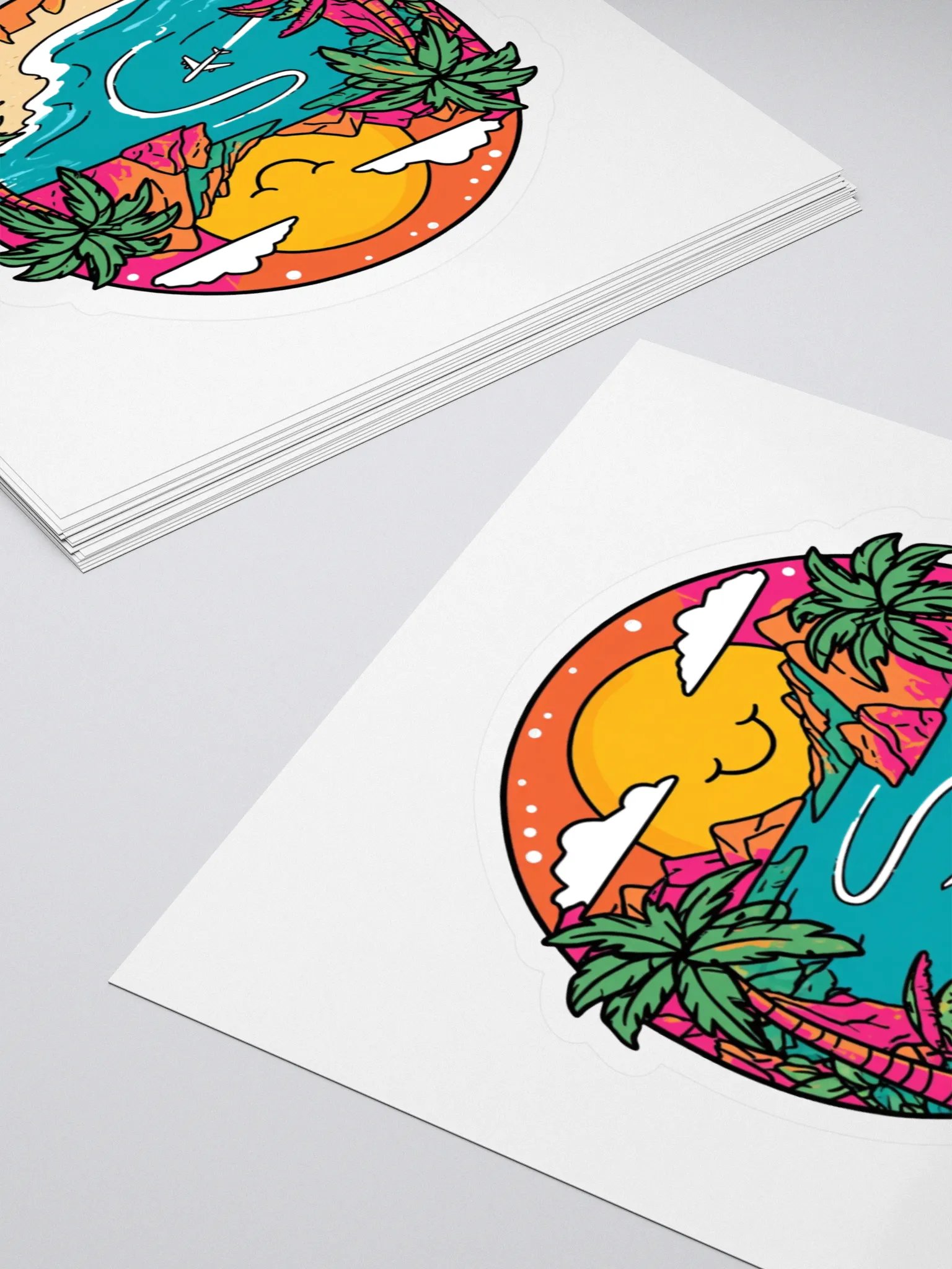 Kiss Cut Stickers | AI Design Travel Icon product image (4)