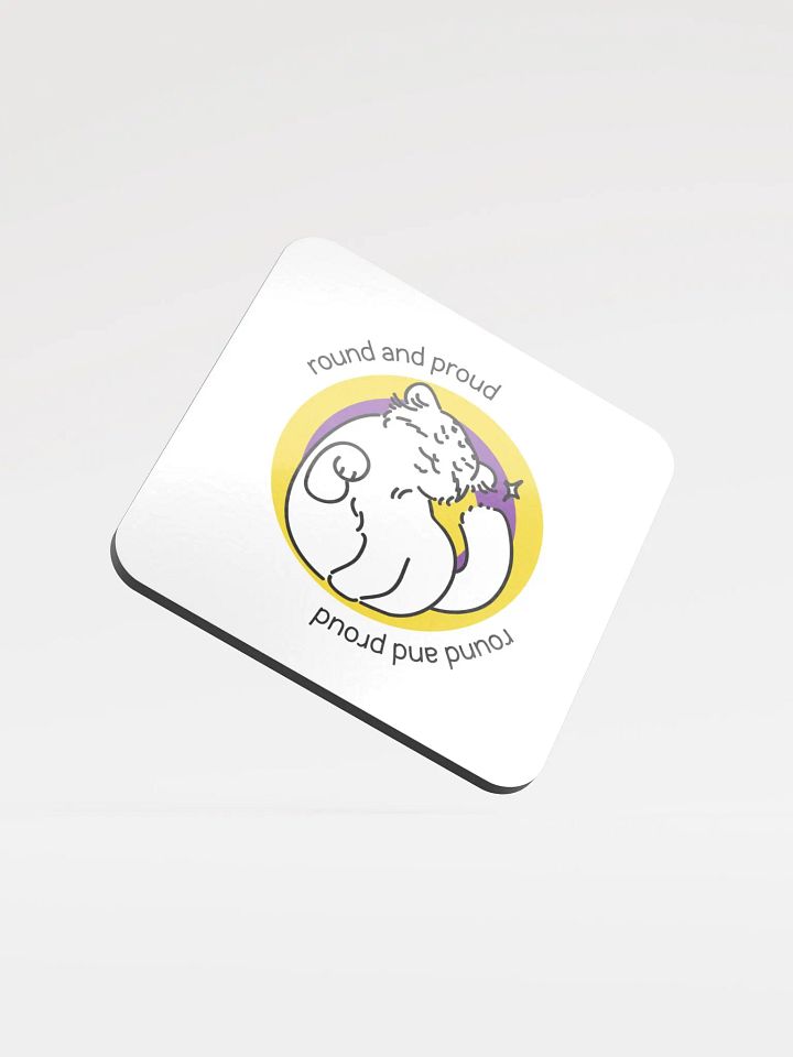 Round and Proud Manul Intersex Version - Coaster product image (1)