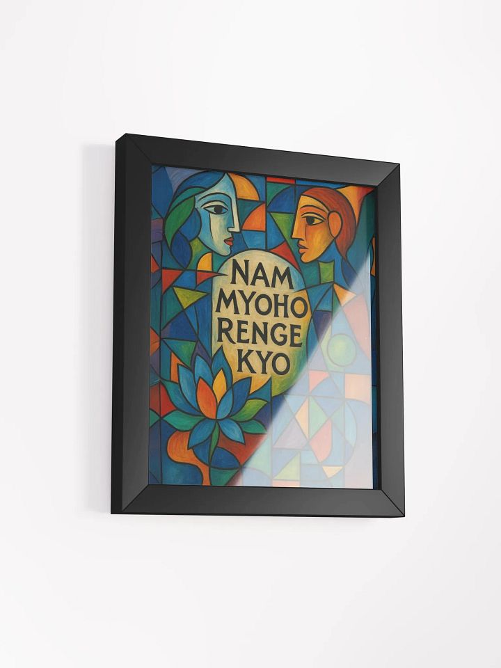Nam Myoho Renge Kyo – Framed Picasso-Style Buddhist Art Print product image (2)
