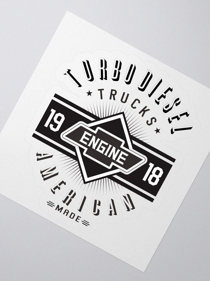 Retro American Made Diamond Engine Stickers product image (5)