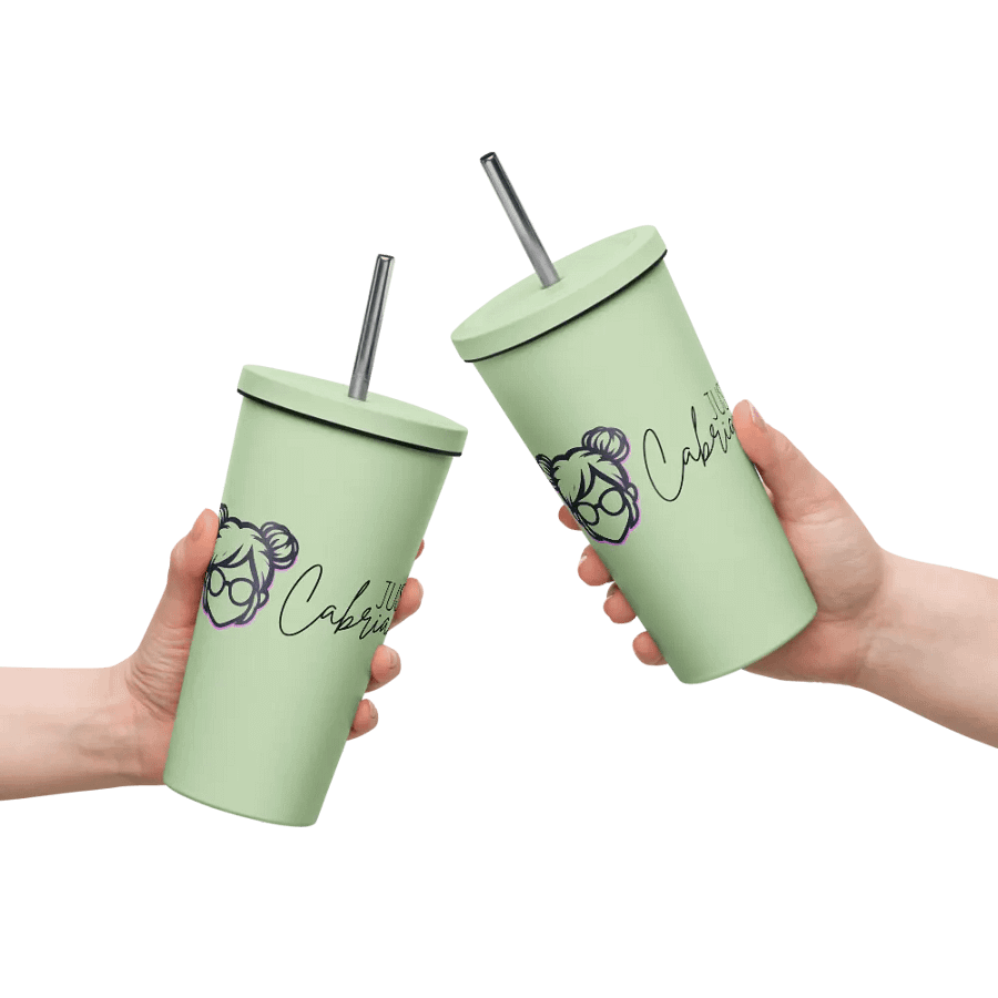 JustCabrian Logo Insulated Tumbler with straw product image (53)
