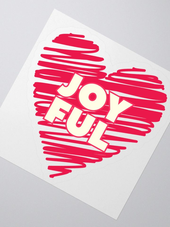 Joyful Heart Vinyl Sticker product image (7)