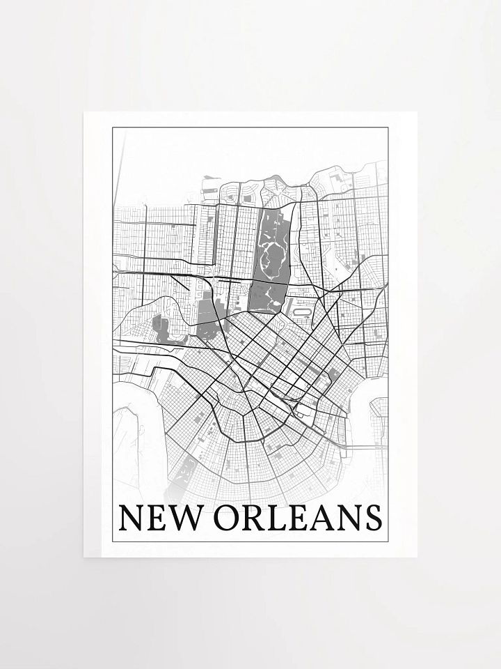 New Orleans, Louisiana, USA, city map print product image (4)
