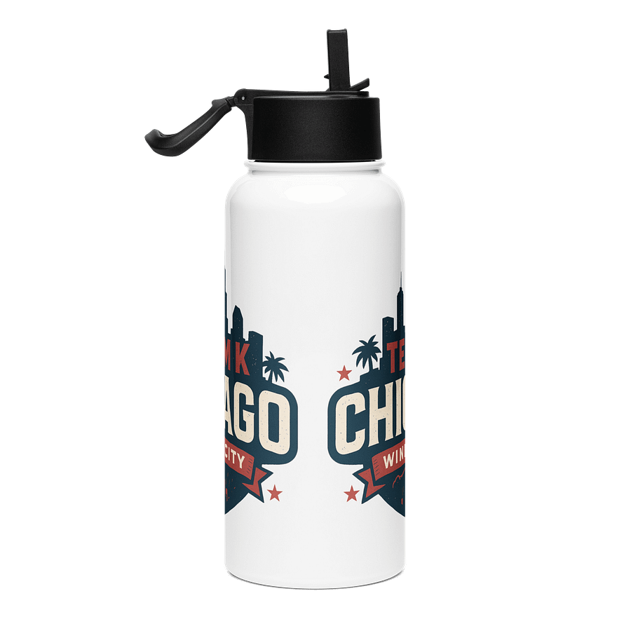 Team K Chicago Stainless Steel Water Bottle with a Straw Lid product image (4)