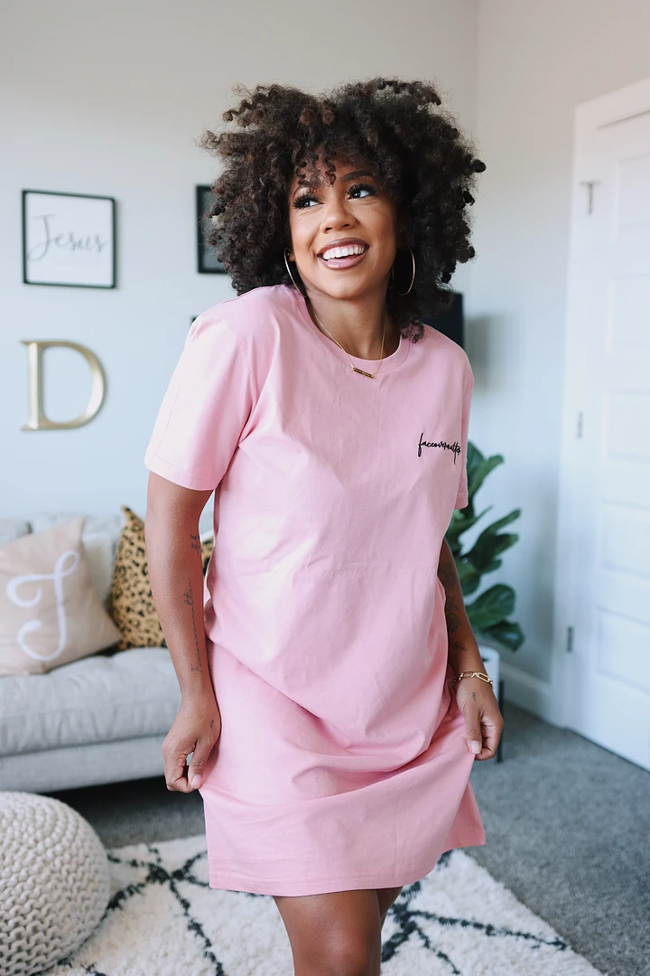 Faceovermatter T-Shirt Dress (Canyon Pink) product image (1)