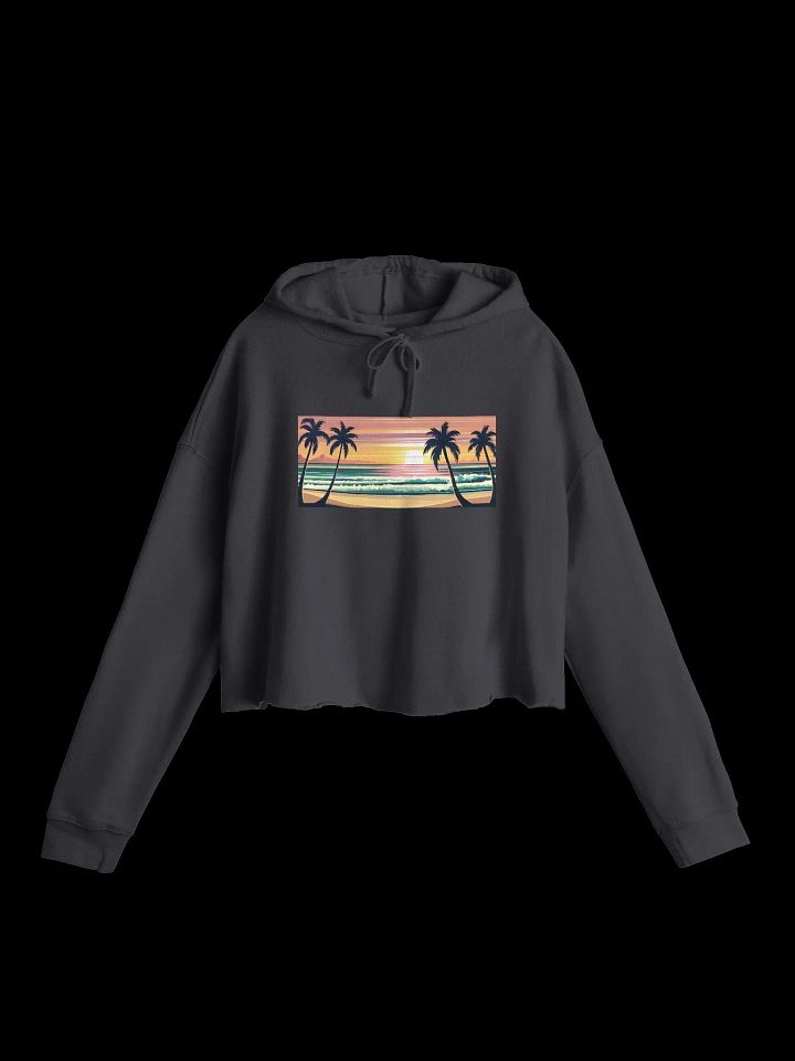 Beach Sunset Cropped Hoodie product image (5)