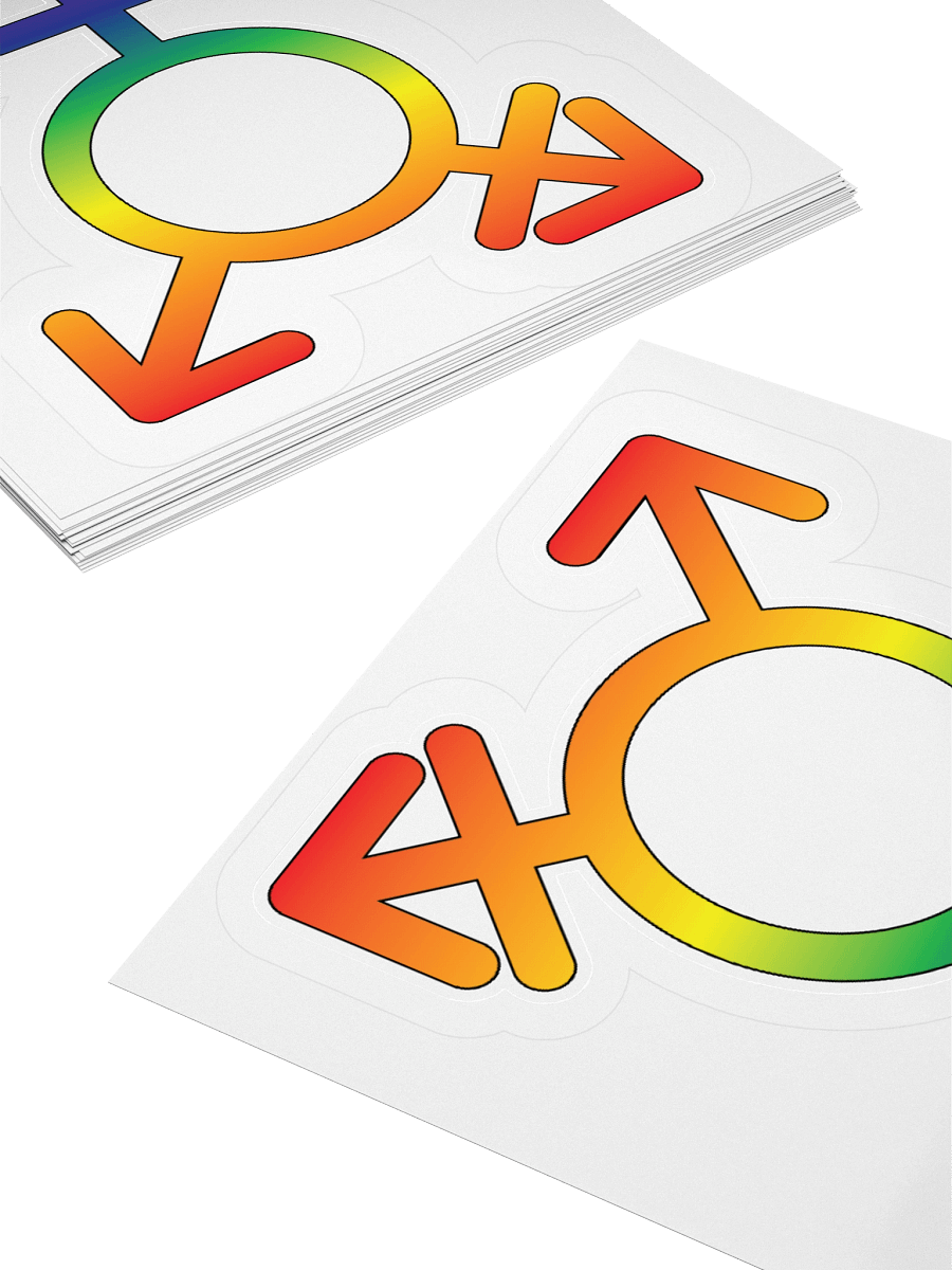 Rainbow Transgender Symbol Sticker product image (11)