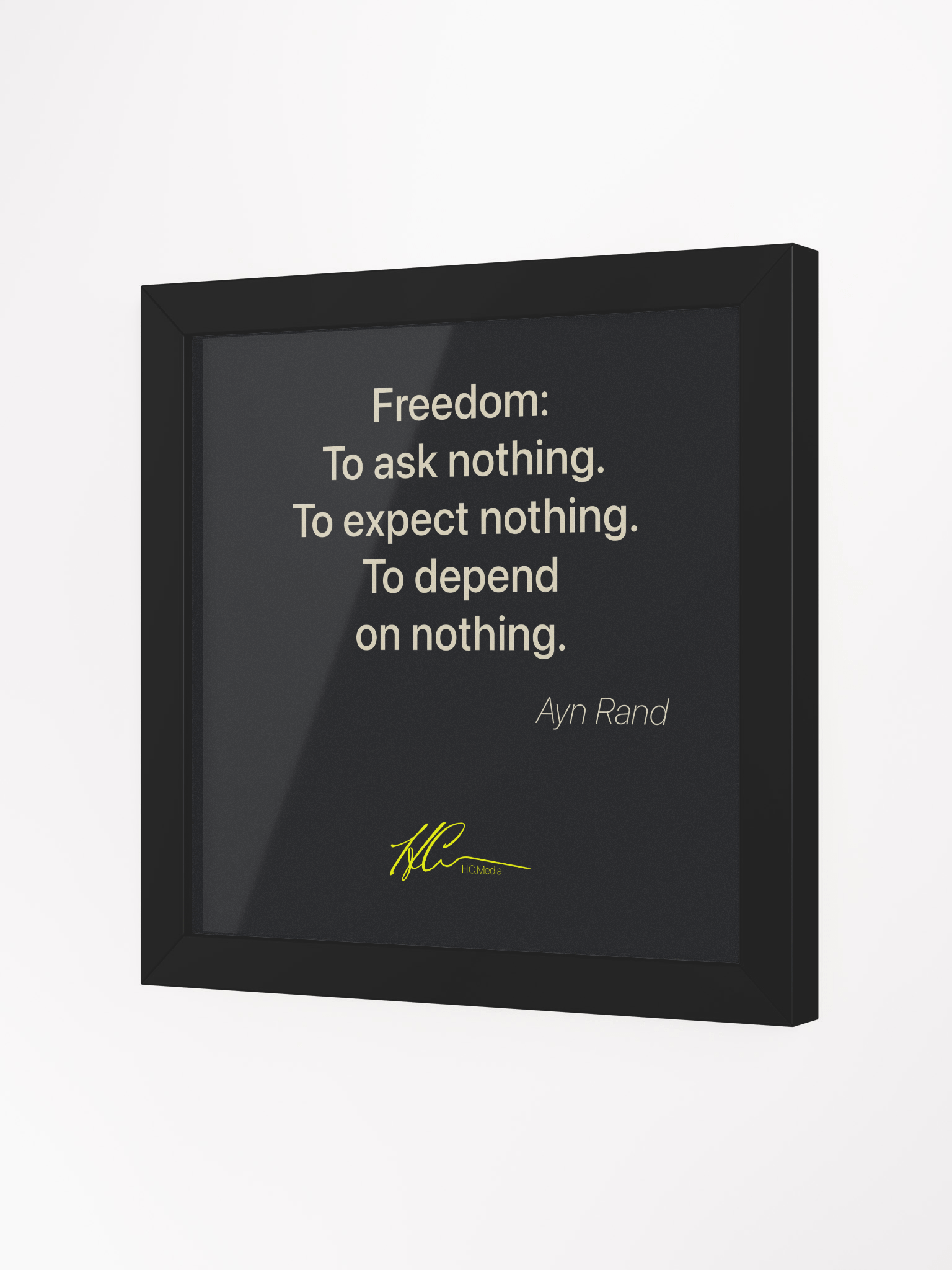 Ayn Rand Q4 - Framed Poster product image (2)