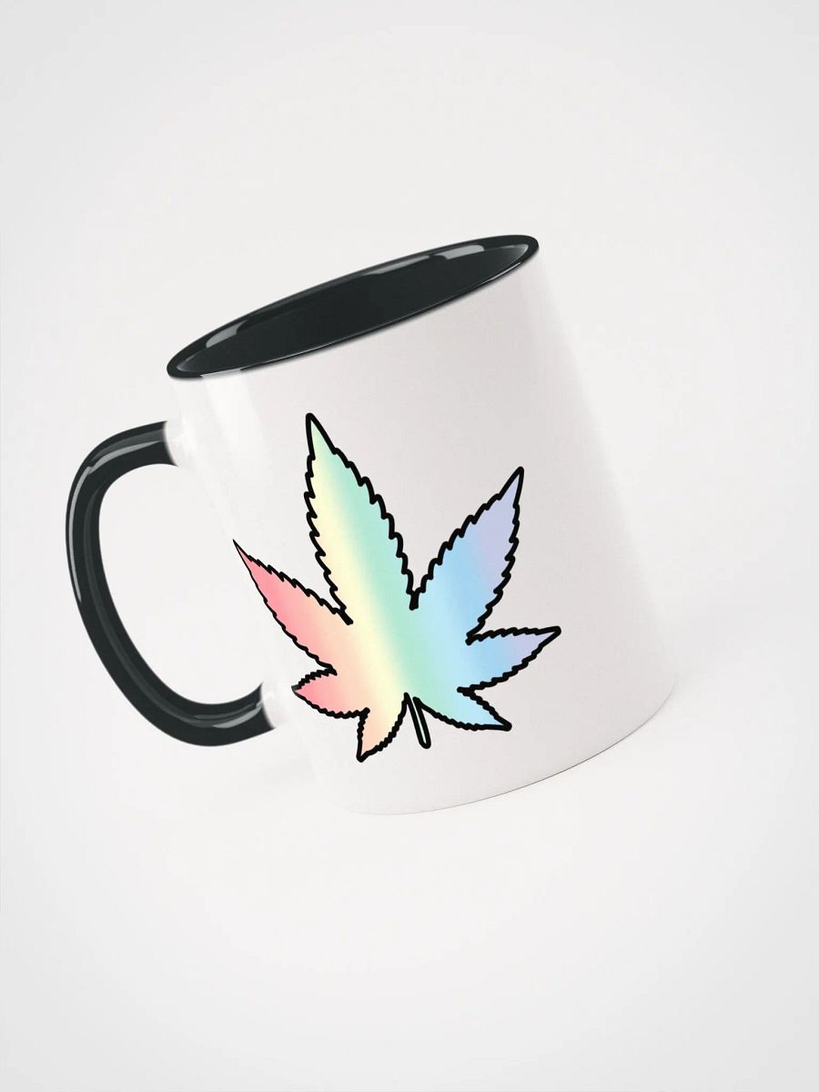 Pastel Rainbow Weed Leaf Mug product image (3)