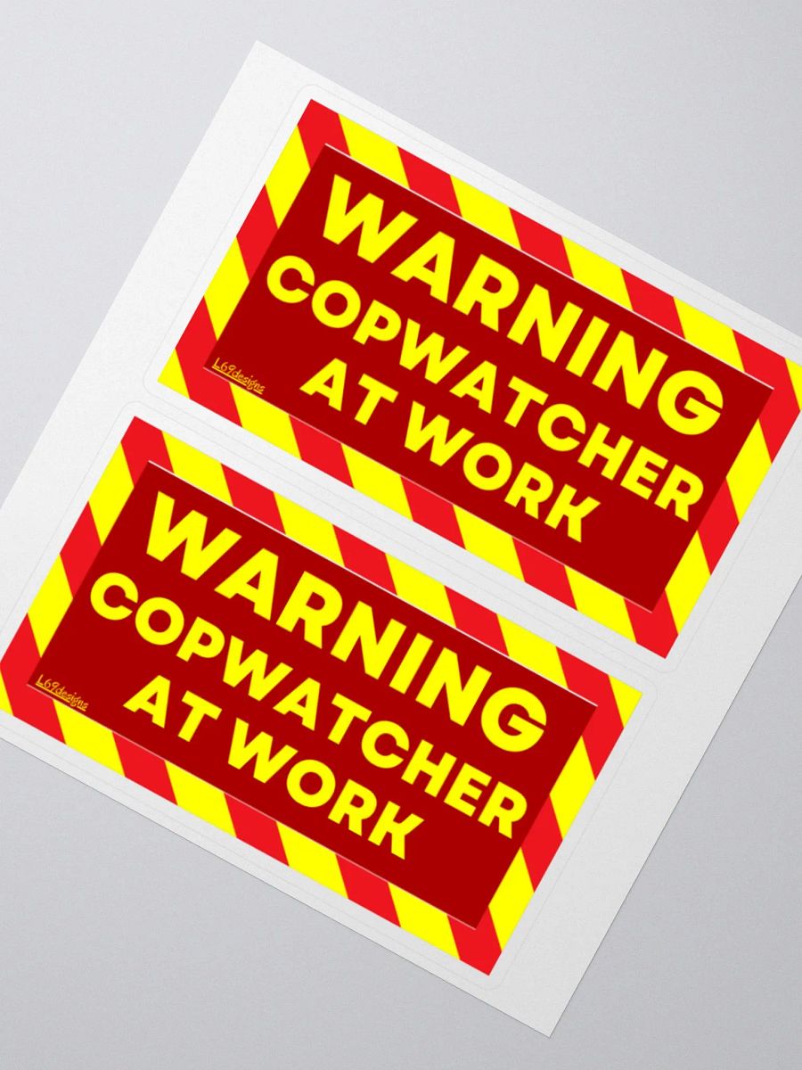 WARNING : COPWATCHER AT WORK product image (6)