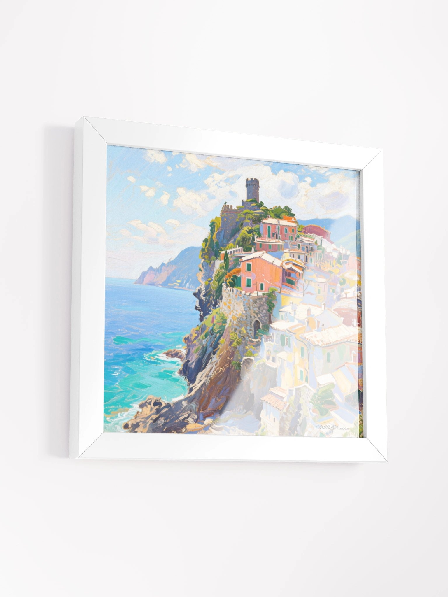 Vernazza Castle Hill View - Framed Poster product image (13)