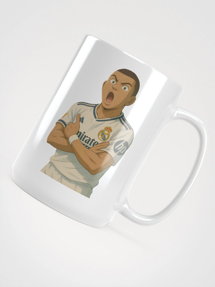 Glossy Mug - Kylian Mbappe Goal Celebration - Real Madrid (Various Colours) product image (4)
