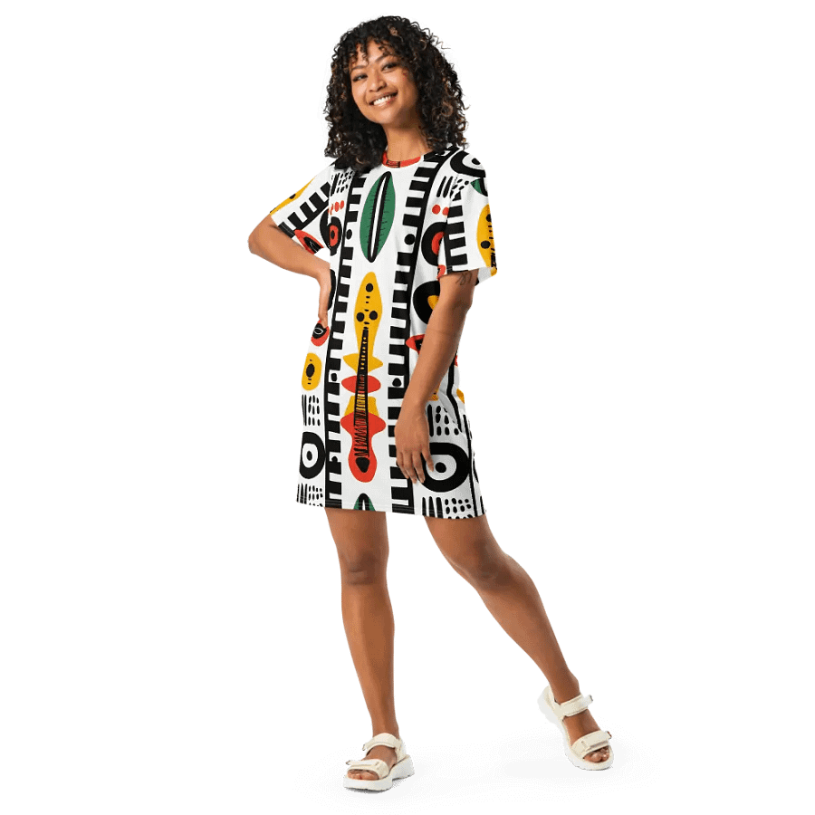 Afrobeat Harmony T-Shirt Dress product image (1)