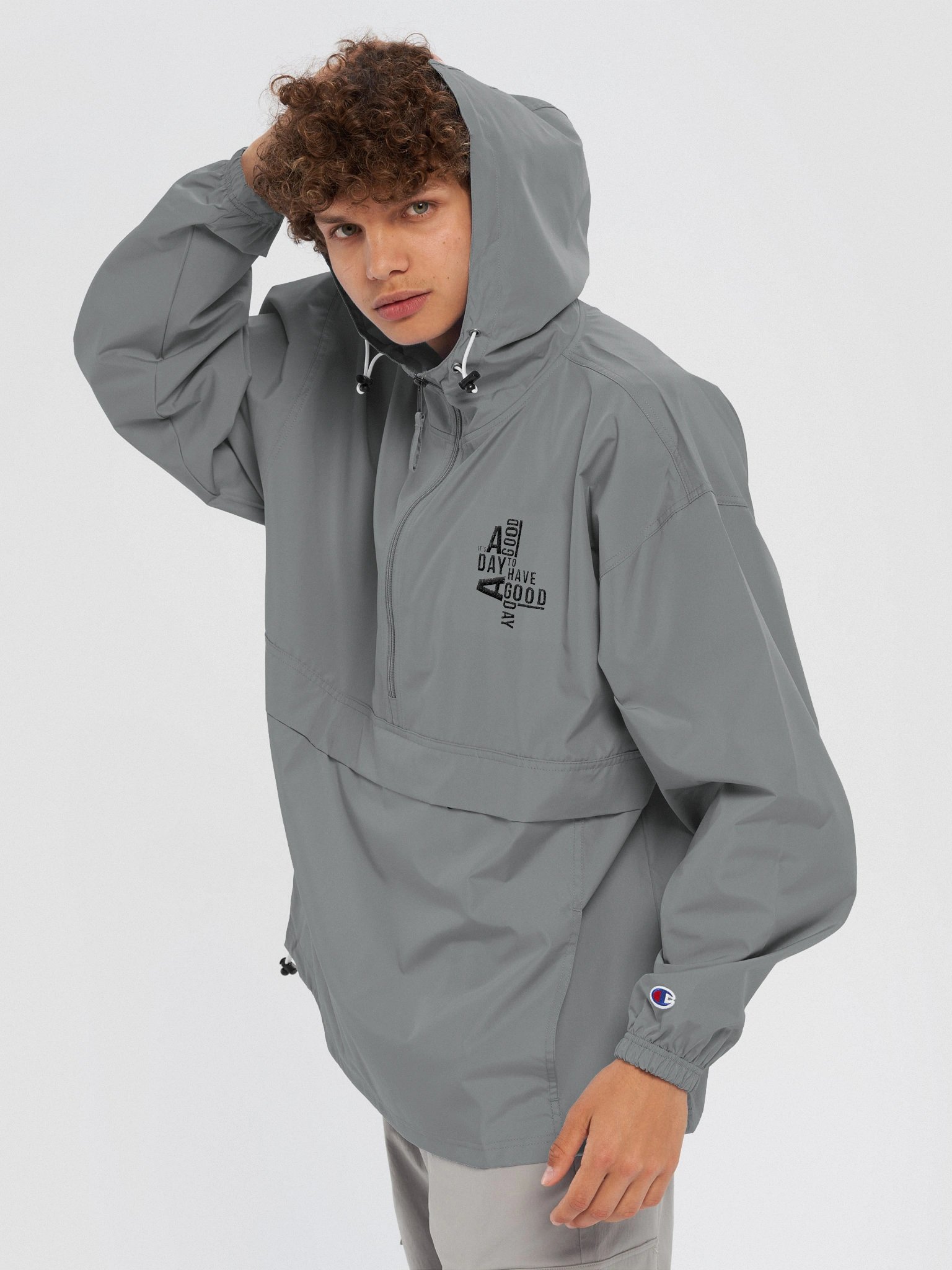 Good Vibes Grunge Champion Packable Jacket product image (1)