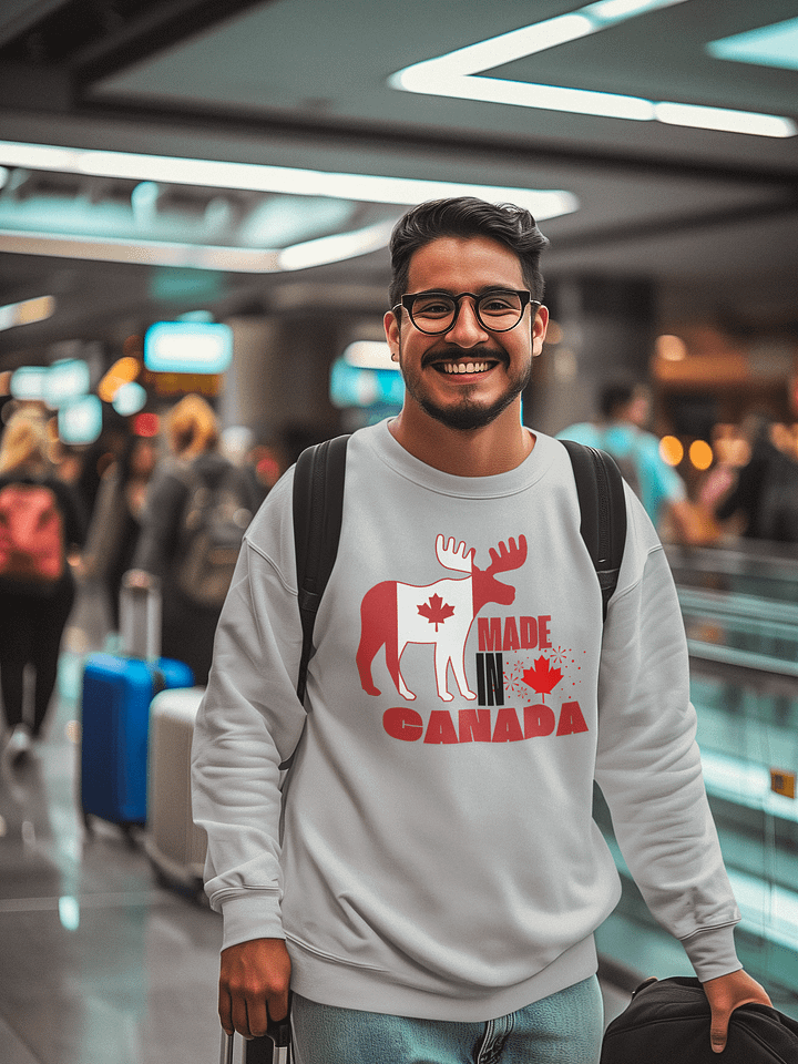 Canadian Flag Moose Silhouette Sweatshirt product image (1)