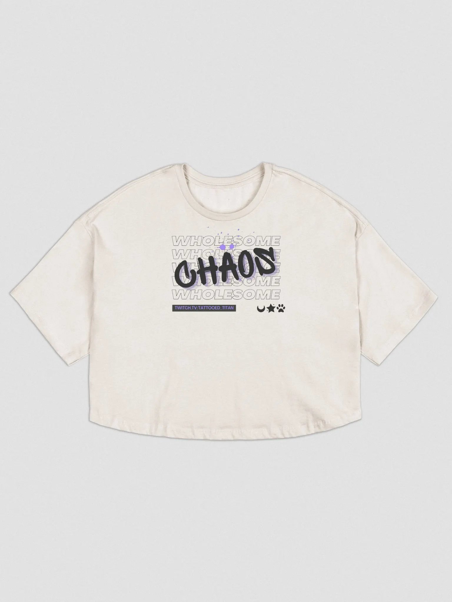 Wholesome Chaos Graffiti Cropped Tshirt product image (2)