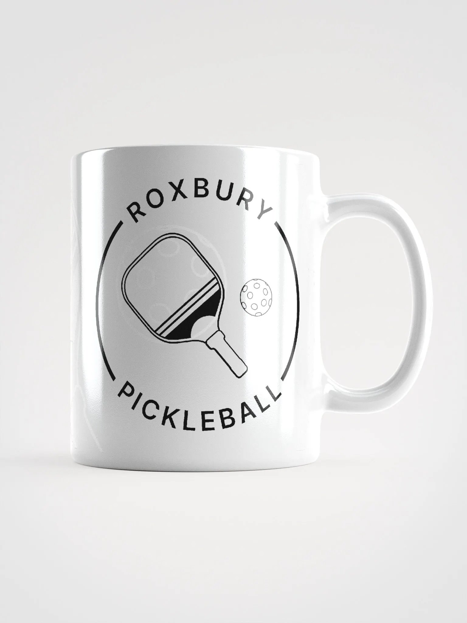 White Roxbury Pickleball Logo Mug product image (1)