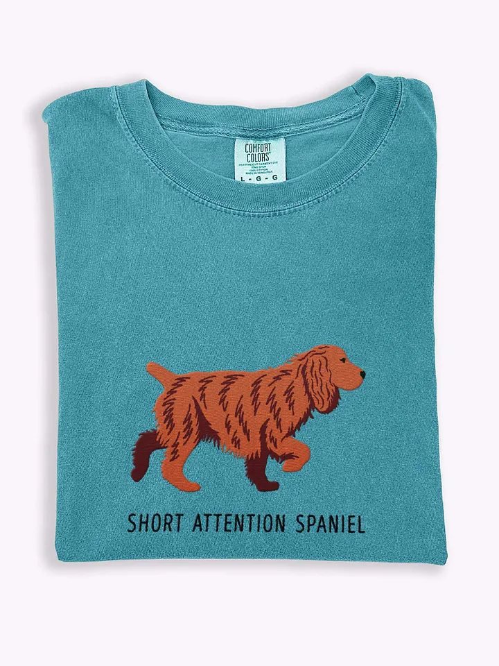 Short Attention Spaniel T-Shirt(Embroidered) of a Cocker Spaniel product image (1)