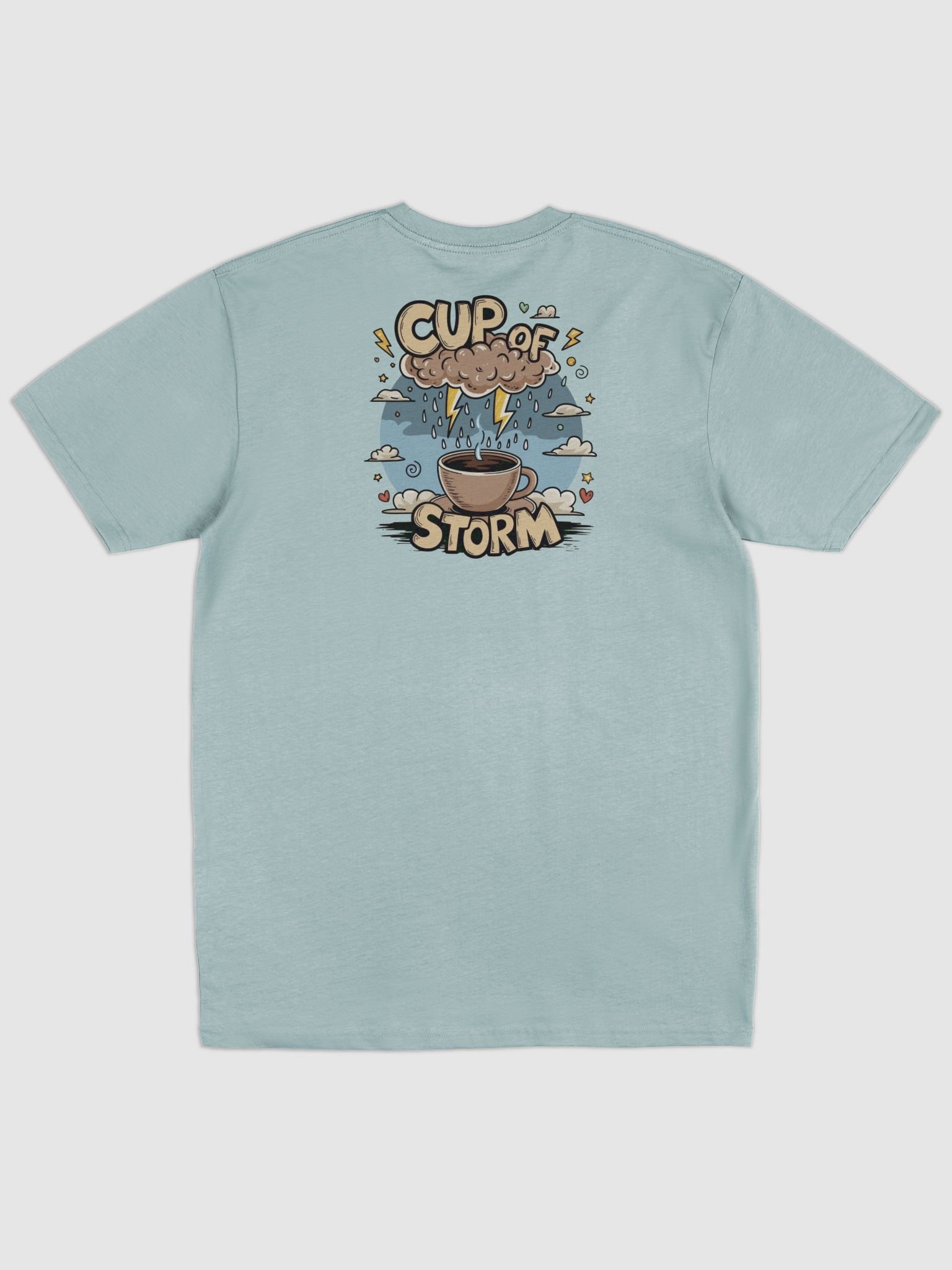 Stormy Sips Cartoon Cup Men's Tee product image (11)