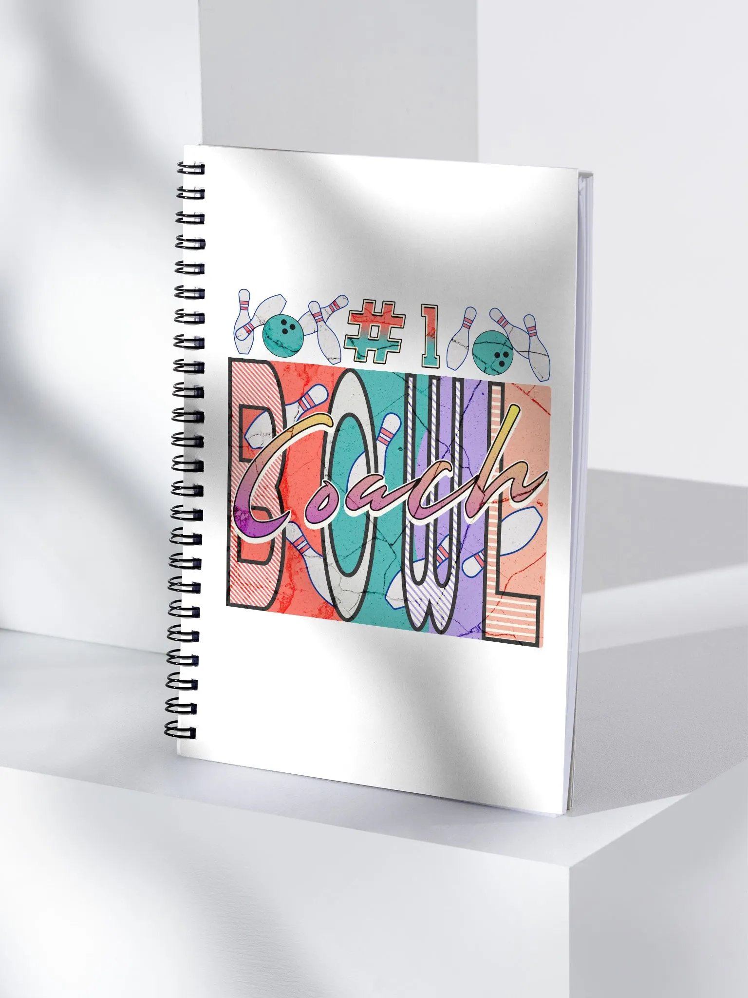 Number 1 Bowl Coach Vibrant Notebook product image (3)