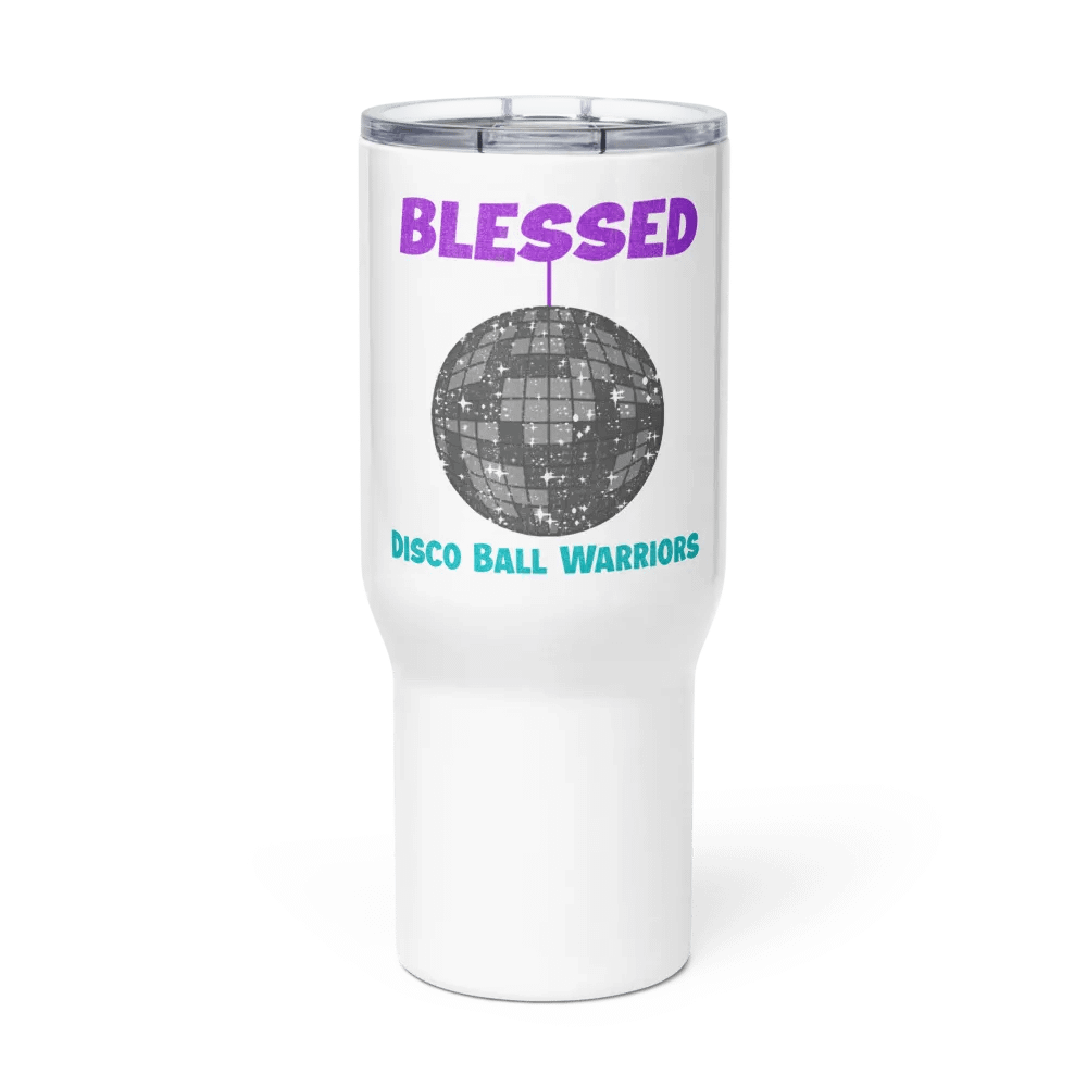 Blessed Disco Ball Warriors Travel Mug With Handle product image (2)