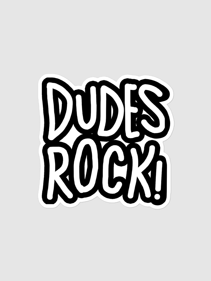 DUDES ROCK STICKER product image (2)