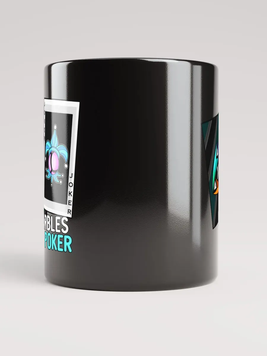 Marbles Poker V2 Black Glossy Mug product image (3)