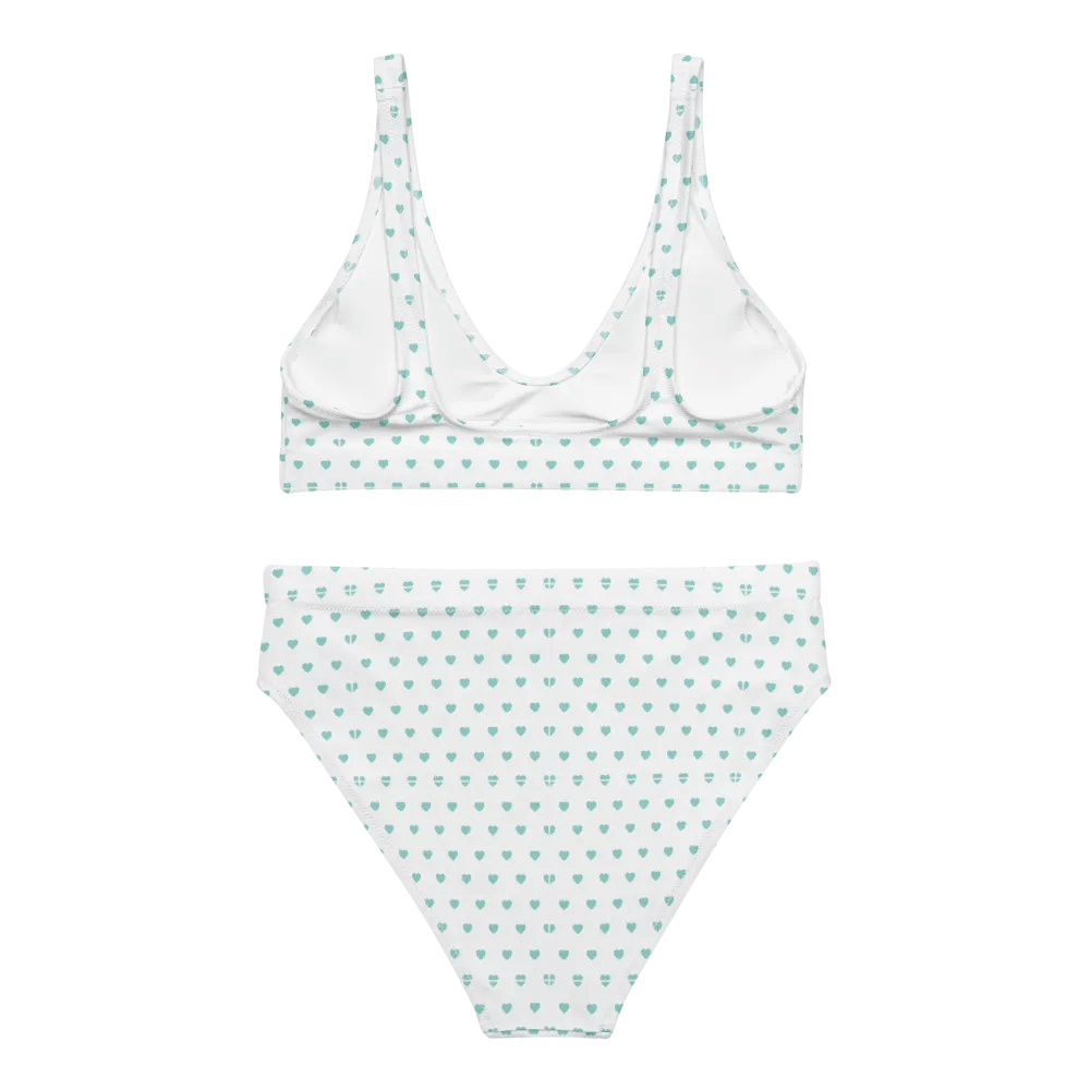 Pastel Heart Seamless Pattern High Waisted Bikini - V10 product image (5)