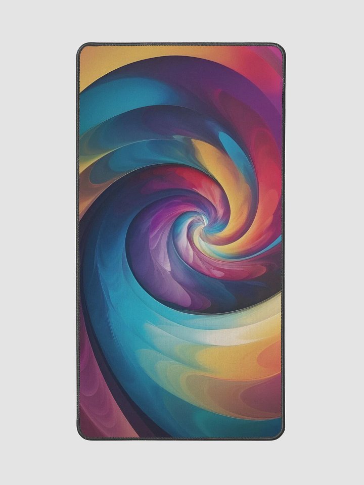 The Psychedelic Rainbow Spiral Desk Mat product image (2)