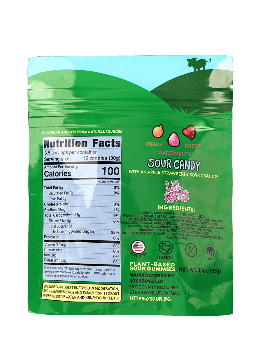 Apple Strawberry Sour Gummies - LilGuys product image (2)