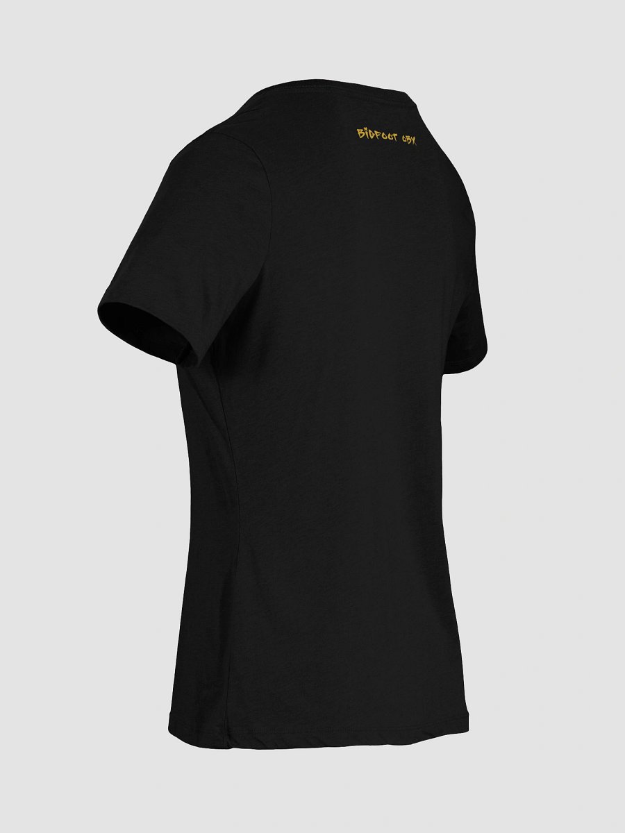 Destination Bigfoot Bronco Bigfoot Logo Bella+Canvas Women's Relaxed V-Neck T-Shirt (Black) product image (9)